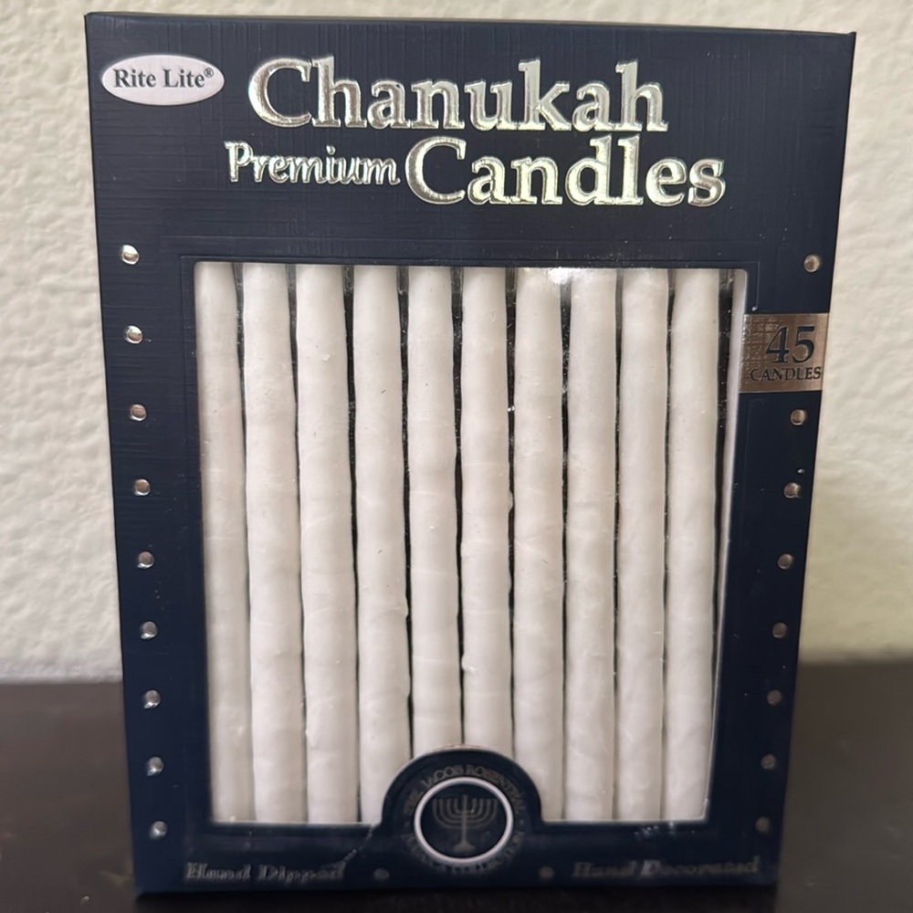 Rite Lite Hanukkah candles 45 count NWT